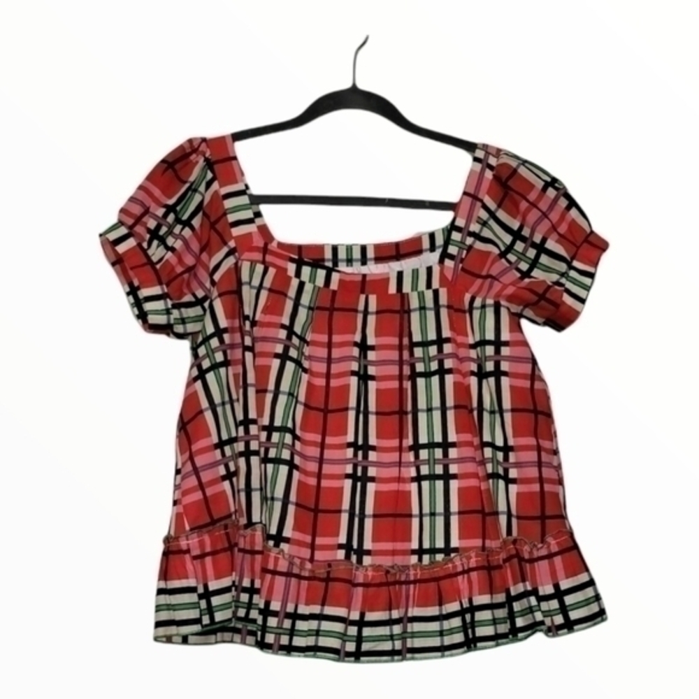 Y apparel U S.A plaid shirt